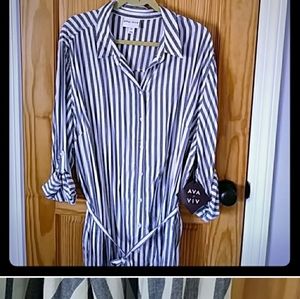Ava n Viv Target Brand Shirt Dress 3X
